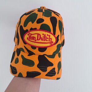 Von Dutch Exclusive Hat Camo Trucke Embroidered Logo Patch Snapback Cap